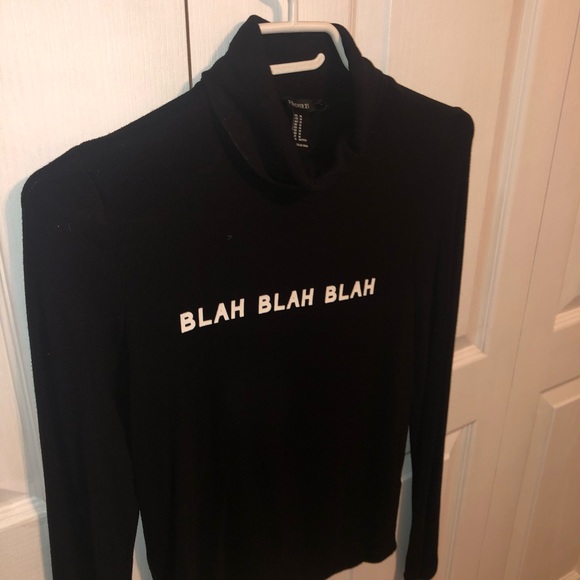 FOREVER 21 - Blah Blah Blah Turtleneck Sweater - Picture 4 of 4